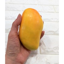 (소품스타일)통통 애플 망고 모형 과일 모형 인조과일, 보급형 노랑 망고