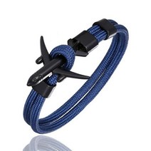 WhiteBlue MKENDN 앵커 팔찌 남성 여성 매력 생존 로프 체인 파라코드 팔찌 금속 비행기 후크 여름 스타일 옴므 쥬얼리