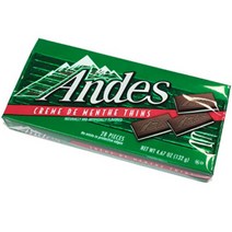안데스 크림 드 민트 씬 초콜릿 28피스 132g 3팩 Andes Creme De Menthe Thins Chocolate, 3개