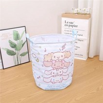 산리오 휴지통 마이 멜로디 시나모롤 헬로 키티 접이식 세탁 바구니 만화 세탁실