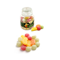 (캐빈디쉬하비 종합캔디 유리병 300g) 독일 수입 과일맛 열대 트로피칼 혼합 레몬 체리 케빈디쉬, 02_B695_캐빈디쉬종합(병) 300g, 1