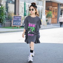 FANSYLI 여아 원피스 여름신상프린세스커트 데님스커트 쉬폰원피스 19호 6