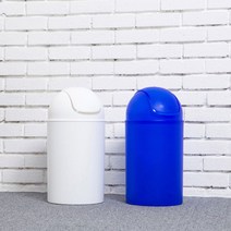 시스맥스 회전형 휴지통 13L 쓰레기통 사무용 가정용, 화이트