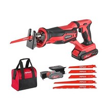 POPLO 무선 왕복톱 20V MAX 배터리 동력톱 목재 나무 금속 PVC 파이프 절단용 전기 2.0 무선톱아 그리고 급속 충전기, 2.0ah