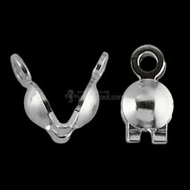 은 비드 팁장식 B 0.9mm 10개입 깍지캡 올챙이캡 비즈, 단품