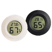 라인 온습도계 ( 휴대용 미니 온도계 습도계 디지털 ), 라인 온습도계-블랙, 상세설명 참조