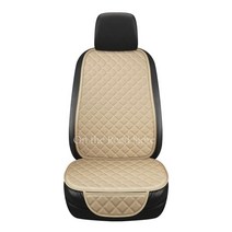 pu 가죽 자동차 시트 커버 유니버설 자동 의자 전면 후면 후면 방수 쿠션 보호기 사계절 액세서리 인테리어, 1 베이지 베이지