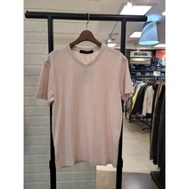 인디고뱅크 면100% 공용 브이넥 슬라브반팔티셔츠 IBRA22SG6