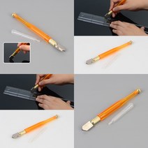 마트498 유리칼 17CM 사무실유리칸막이 헬스장거울 선반유리 유리자르는칼 벽면거울시공 거울재단