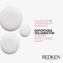 REDKEN샴푸Redken Hair Shampoo with Repairing Volume Boost Filloxans 및 너리싱 폴리머 하이 라이즈, 한개옵션0