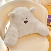 귀여운 등받이 쿠션 차량용 곰돌이 목쿠션 허리 디스크 편한 사무실 의자