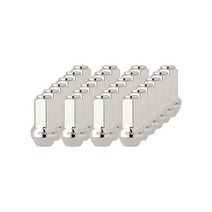 DPAccessories 디피에이악세사리 에스유브이 4L3Z1012A 7L1Z1012A LCB5C9HCOCH06024용 크롬 휠 러그 너트 24개, Chrome, 24 Lug Nuts