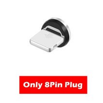 초고속충전케이블 LED 마그네틱 케이블 유형 C 마이크로 USB 자석 충전 샤오미 mi 9t 8 모토로라 모토 G G2 G3 G4 플레이 G5 G5S 플러스 E E2 E3, 29.Only 8Pin Plug - 1m, 1개