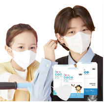 아이코코 KFAD 여름용 비말차단 어린이 마스크 소형 마스크 스트랩 증정, 소형 S 화이트, 25개, 1개입