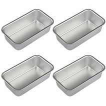 4pcs 알루미늄 합금 덩어리 주석 직사각형 비 스틱 빵 금형 빵 덩어리 팬 베이킹 도구 주방 식당 바 공급, 보여진 바와 같이, 하나