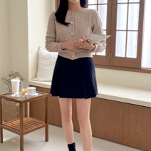 레이온 금장 단추 니트 가디건 오피스룩 하객룩