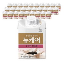 뉴케어 고소한 검은깨 맛 식사대용 노인 뉴게어 보충제 간식 단백질 음료 유케어 30팩