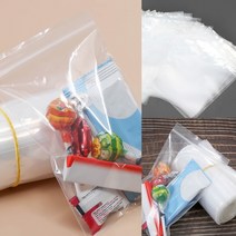 지퍼백 200P세트(12X17CM) 미니비닐 투명PVC파우치 폴리지퍼백