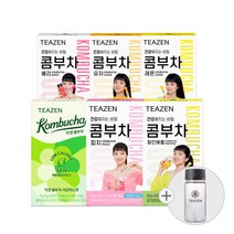 [티젠] 콤부차 6가지맛 혼합구성 60스틱 (보틀 증정), 50g, 1세트