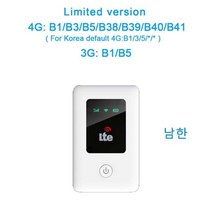 LTE라우터 유심라우터 휴대용와이파이 차량용라우터 내장 배터리, 한국 LR311