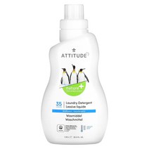 ATTITUDE 세탁용 세제 와일드플라워 35회분 1.05l(33.5fl oz), One Color, One Size, 1050ml