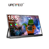 Uperfect 휴대용 모니터 18.5 인치 1080p FHD HDR IPS 랩톱 컴퓨터 디스플레이 HDMI USB C 외부 화면 회전, 02 AU 플매트 카펫 러그