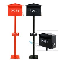 리빙월드 대용량 유로스탠드우체통 (일반형) /전원주택 예쁜우체통, 빨강