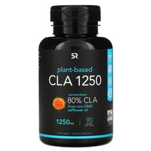 스포츠리서치 공액 리놀렌산 CLA 1250mg 90젤 카라기난 홍화씨유 함유, 90정, 1통