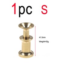 낚시추봉돌 Vamvfly황동 스태커 분리형 헤어 깃털플라이 타이 액세서리물고기 태클 낚시 도구, 01 1pc S