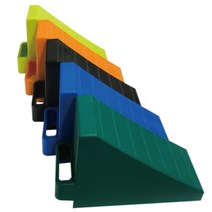 차량버팀목 소형 PP 2개 1세트 0.64kg H150 200X95 고임목 상용차량용 캠핑카용 주차 경사로 미끄럼방지 받침대, 주황