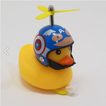 머스트해브템 LED 러버덕 라이트 자전거 오토바이 킥보드 필수품, 1개, 캡틴덕