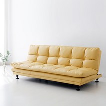 마켓비 AMBO 3인 멀티 소파베드 각도조절 접이식 침대 카우치형, 레몬 3923.2891