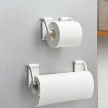 일상의정의 마그넷 자석 키친타올걸이 홀더 휴지걸이, 화이트