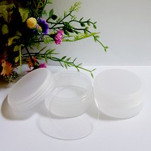 허브야 닷컴 원형 반투명 크림용기 연고통 속캡포함 30ml 1개