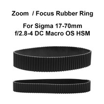 카메라부품렌즈 줌 고무 링/초점 고무 링 교체 시그마 17-70mm f/2.8-4 DC 매크로 OS HSM 카메라 액세서리, 03 Zoom and Focus Ring