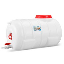 원형 물탱크 플라스틱 대용량 농업용 캠핑 폐수통, 가로형 원형 1000 (캐티스수량 1600)