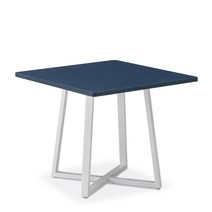 FND TF 디셀 800 사각탁자 테이블 고급형, 화이트프레임, 블루