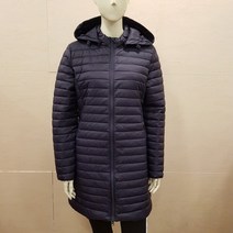 르까프 [온라인 인기상품] 여성 간절기 활용하기 좋은 후드 탈착형 롱기장 경량패딩