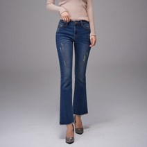 클로니아 위빙기모 허리스판 데미지 진청 워싱 부츠컷진 EM9W14