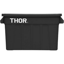 토르 75L 정리함 THOR 토트 리빙박스 컨테이너 수납함, 블랙, 1개