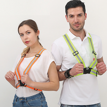 안전요원 형광 벨트 조끼 방범 경호 현장 공사장 빛반사 사고예방 버클 형광띠, 주황