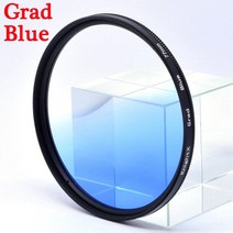 KnightX-Grad ND 블루 카메라 렌즈 필터 캐논 소니 니콘 d600 d80 라이트 d3300 49mm 52mm 55mm 58mm 62mm 67mm 72mm 77mm127, Grad Blue