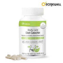 로니웰 바디케어 다이어트 카테킨 500mg 60정 1개월분, 상세설명 참조, 없음