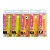 금호조침 춤추는 갈치 루어 미끼 와그작 5g 7g 10g 14g 쉐드 야광 헤드 지그헤드, #1 화이트