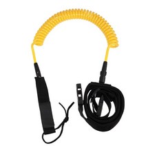 패들보트 수영패들 웨이크보드 카이트 서핑 바디 보드 가죽 끈 패들 고정 장치 액세서리 신체 안전, Yellow