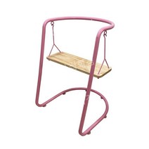 철제 그네 의자 인테리어 카페의자 디자인체어, 핑크