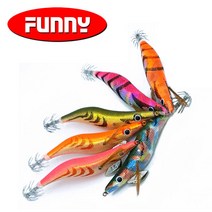 퍼니피싱 갑오징어 무늬오징어 산타에기 에깅낚시 베이직 에기 3호 3.5호 루어/플라이훅, 3.5호에기 [3. 국방 / 골드], 21g