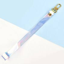 나인어클락 폰스트랩 에어팟 버즈 키링 홀로그램 클러치 스트랩 핸드폰줄, 홀로그램 클러치 폰스트랩 1세트