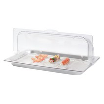 뷔페 얼음 평대 쇼케이스 스시 초밥 회 육회 트레이 냉식대, 깊이 2cm + 네트 + 플립 커버