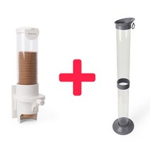 에이스샵_종이컵디스펜서 / 종이컵수거함 / 종이컵디스펜서+종이컵수거함 1세트 디스펜서 수거함, 종이컵수거함+종이컵보관함 1세트